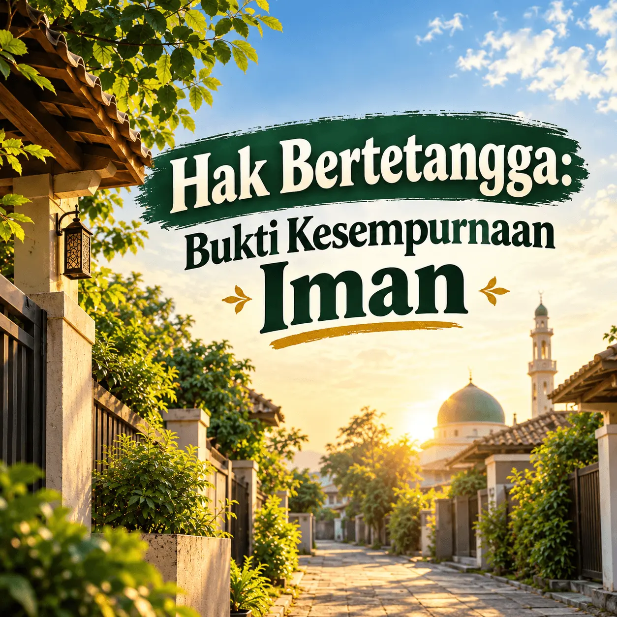 Hak Bertetangga: Bukti Kesempurnaan Iman