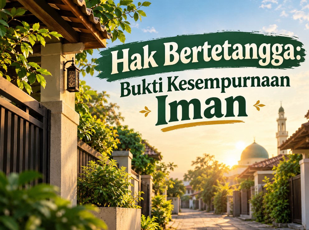 Hak Bertetangga: Bukti Kesempurnaan Iman